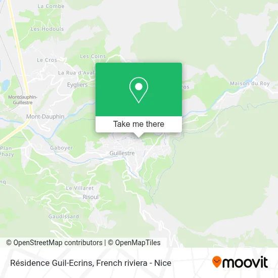 Résidence Guil-Ecrins map