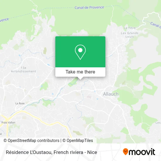 Résidence L'Oustaou map