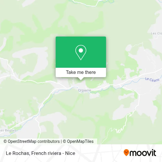 Le Rochas map