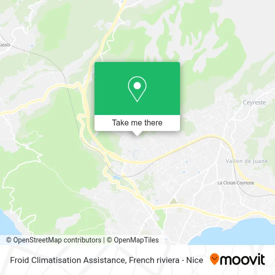 Froid Climatisation Assistance map