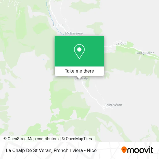 La Chalp De St Veran map
