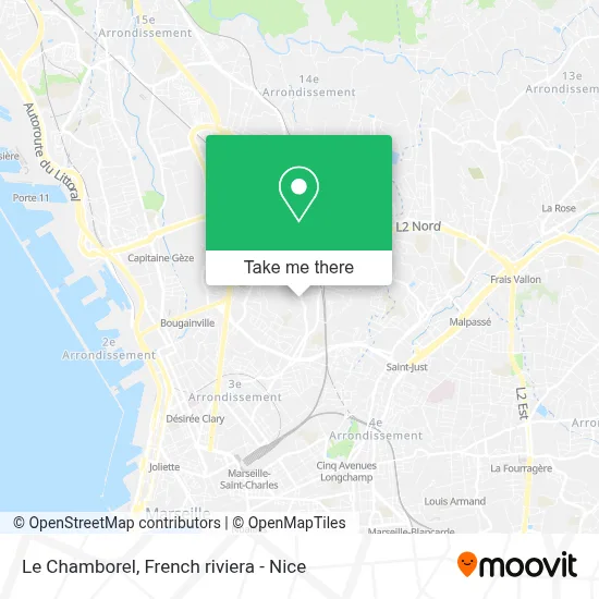 Mapa Le Chamborel