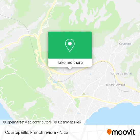 Courtepaille map