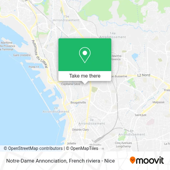 Notre-Dame Annonciation map