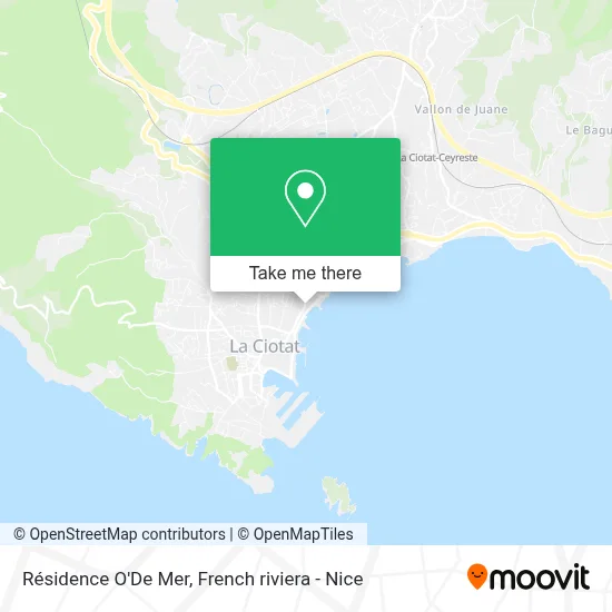Résidence O'De Mer map
