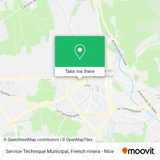 Service Technique Municipal map