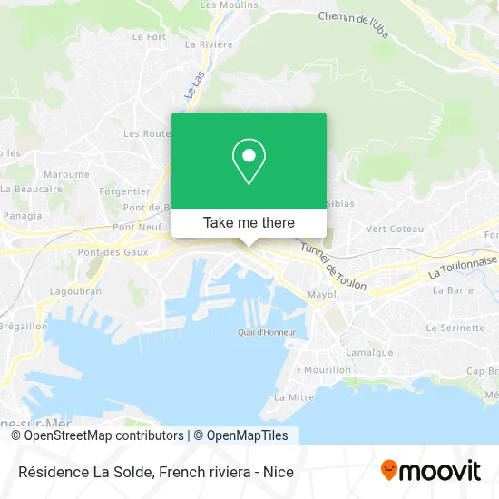 Résidence La Solde map