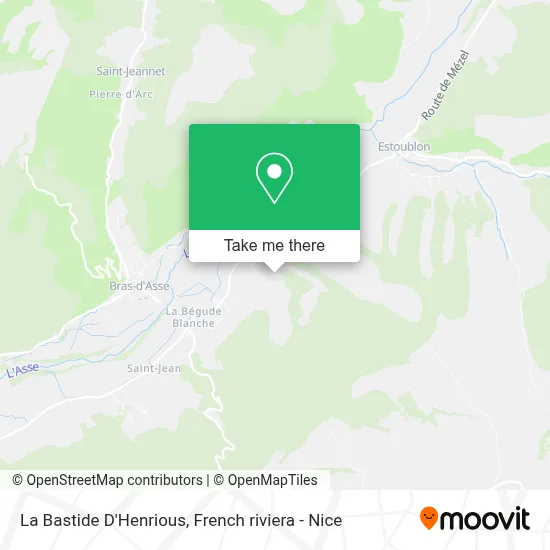 La Bastide D'Henrious map
