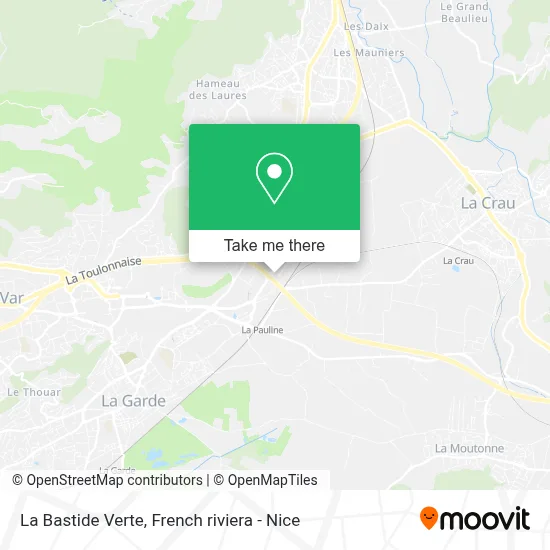 La Bastide Verte map