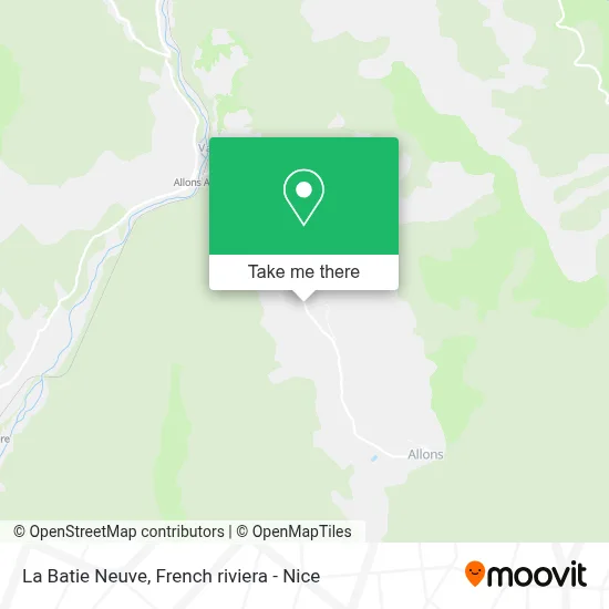 La Batie Neuve map
