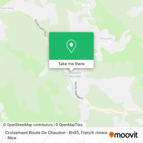 Croisement Route De Chaudon - Rn85 map