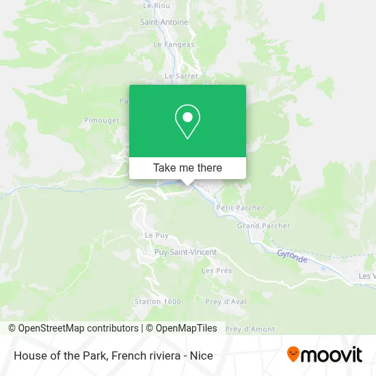 Maison Du Parc map