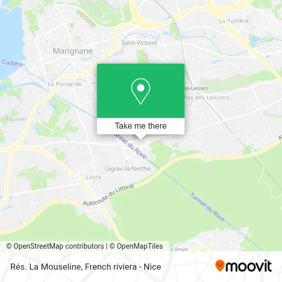Rés. La Mouseline map