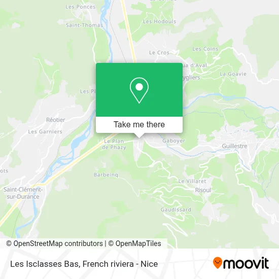 Les Isclasses Bas map