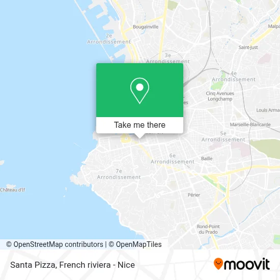 Santa Pizza map