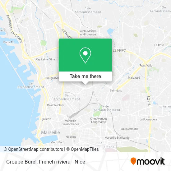 Groupe Burel map
