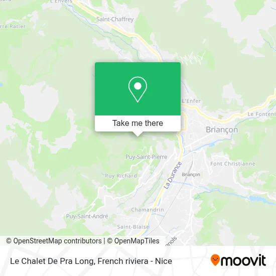 Mapa Le Chalet De Pra Long