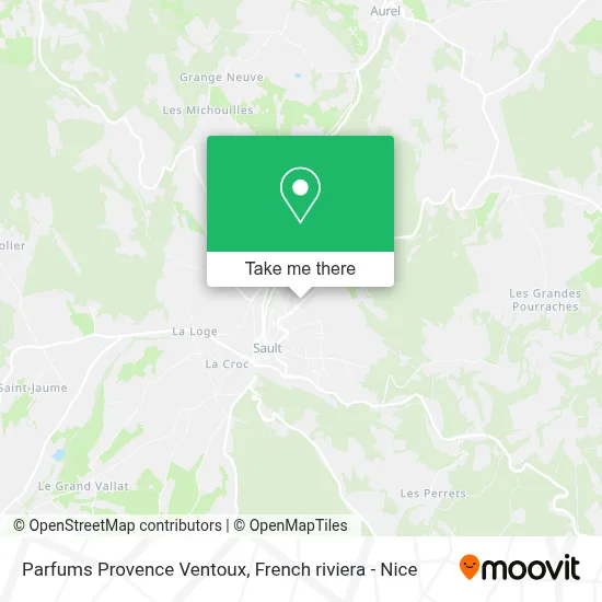 Parfums Provence Ventoux map