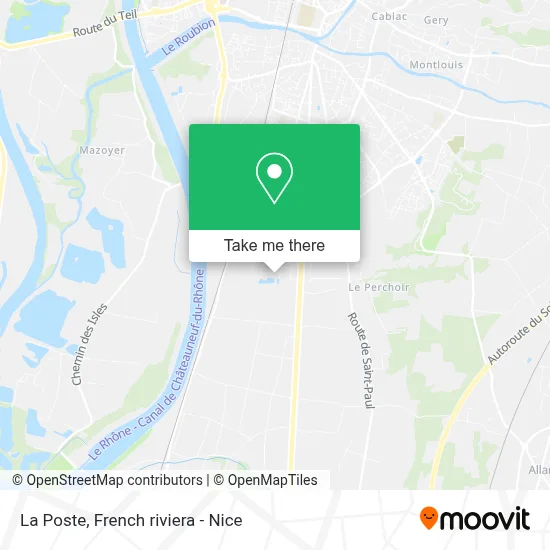 La Poste map