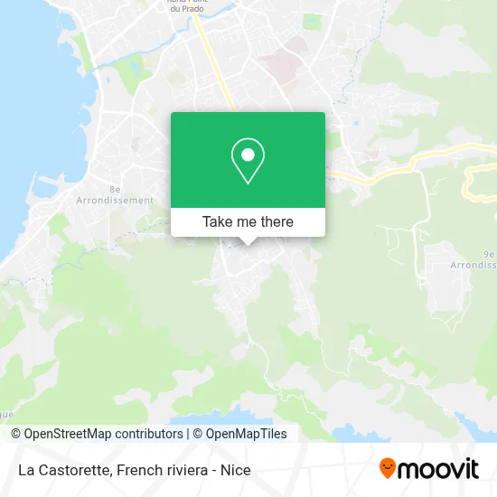 La Castorette map