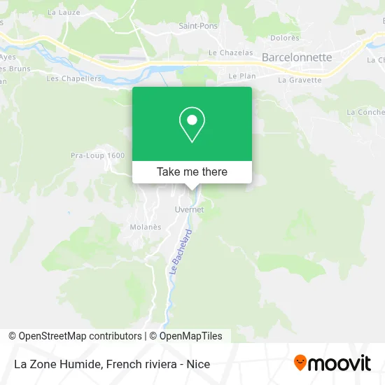 La Zone Humide map
