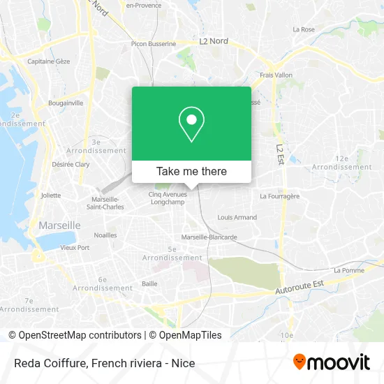 Reda Coiffure map