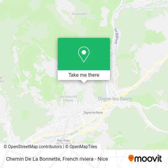 Chemin De La Bonnette map