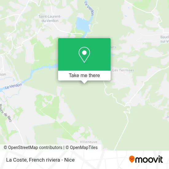 La Coste map