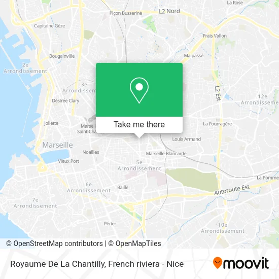 Mapa Royaume De La Chantilly