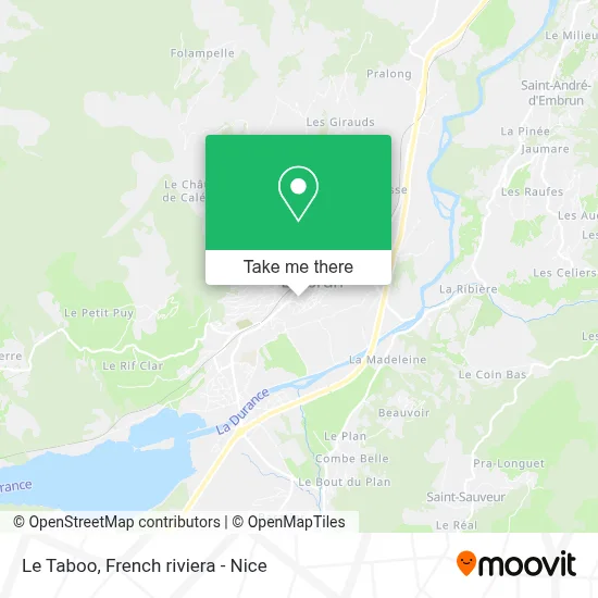 Le Taboo map