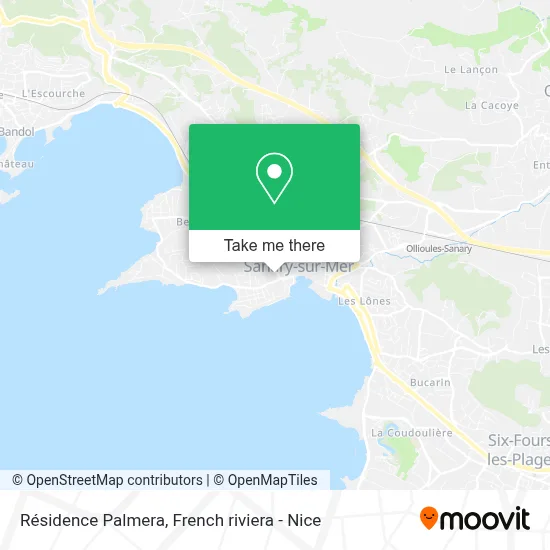 Résidence Palmera map