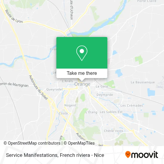 Service Manifestations map