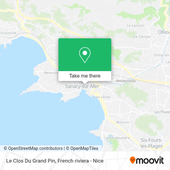 Le Clos Du Grand Pin map