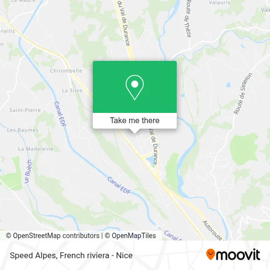 Speed Alpes map
