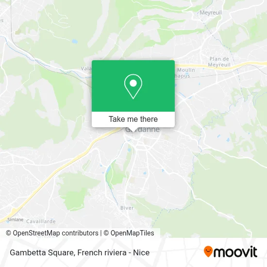 Place Gambetta map