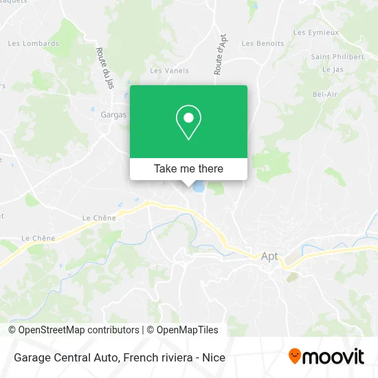 Garage Central Auto map