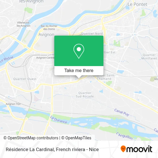 Résidence La Cardinal map