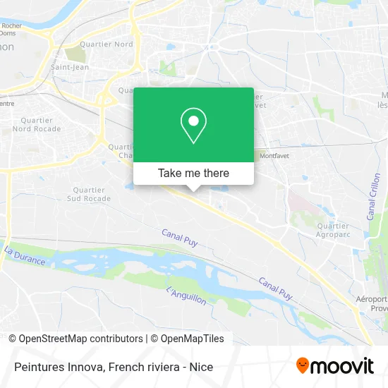 Peintures Innova map
