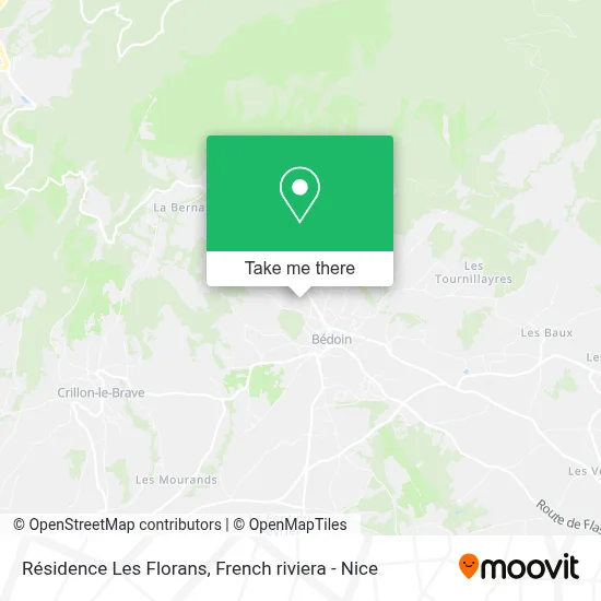 Résidence Les Florans map