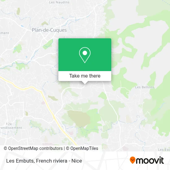 Les Embuts map