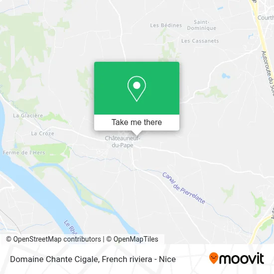 Domaine Chante Cigale map