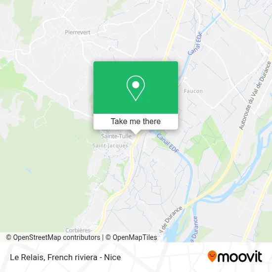 Le Relais map