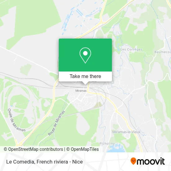 Le Comedia map