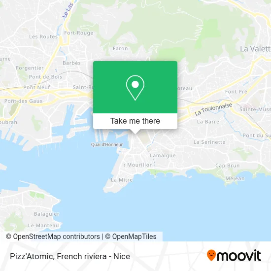 Pizz'Atomic map