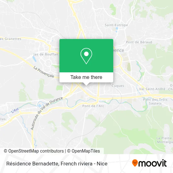 Résidence Bernadette map