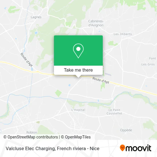Valcluse Elec Charging map
