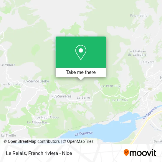 Le Relais map