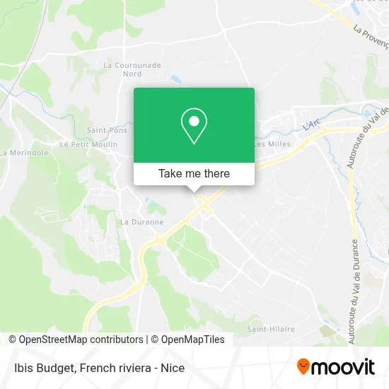 Ibis Budget map