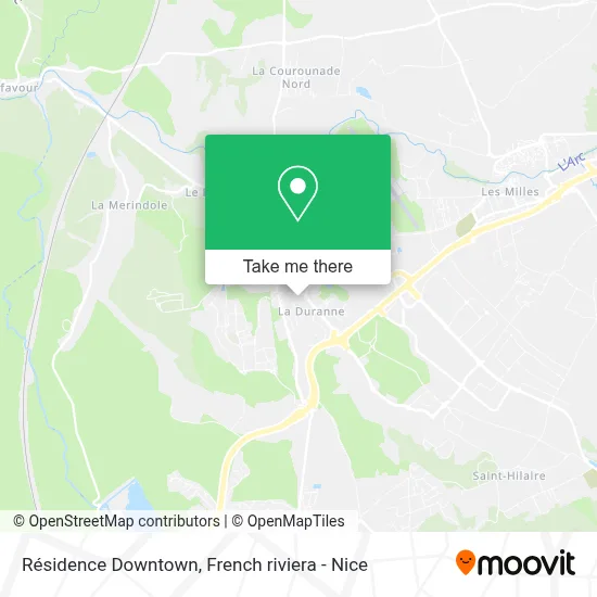 Résidence Downtown map