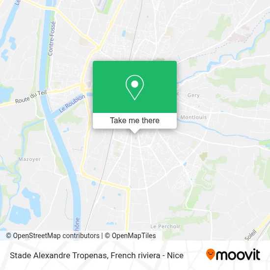 Stade Alexandre Tropenas map